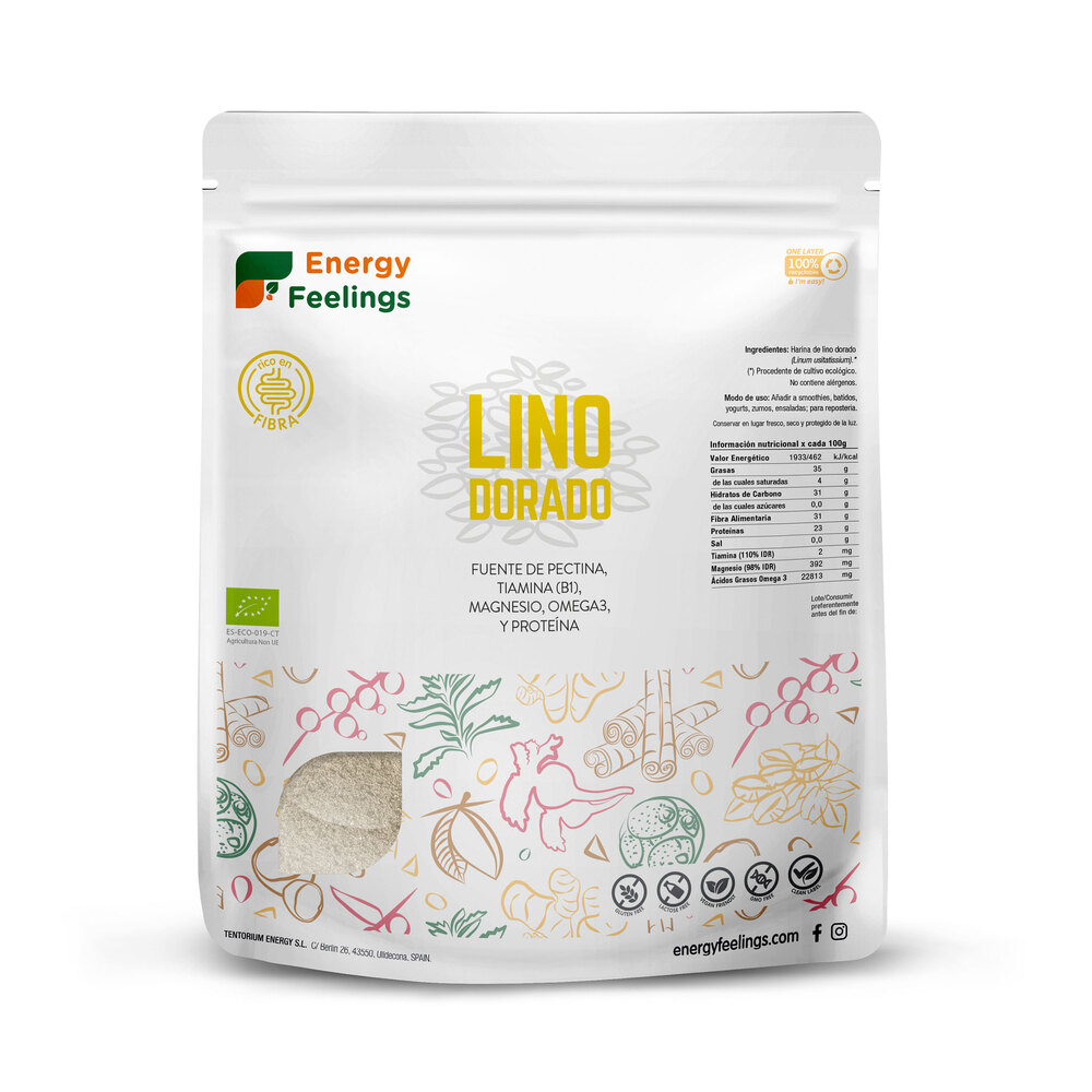 Lino Dorado Harina Eco 1 500gr XL pack BAJA