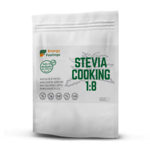 Energy Feelings Stevia Cooking, Eritritol Con Stevia En Polvo, Edulcorante Y Endulzante Natural, Sin Azúcar, Sin Gluten, Vegano