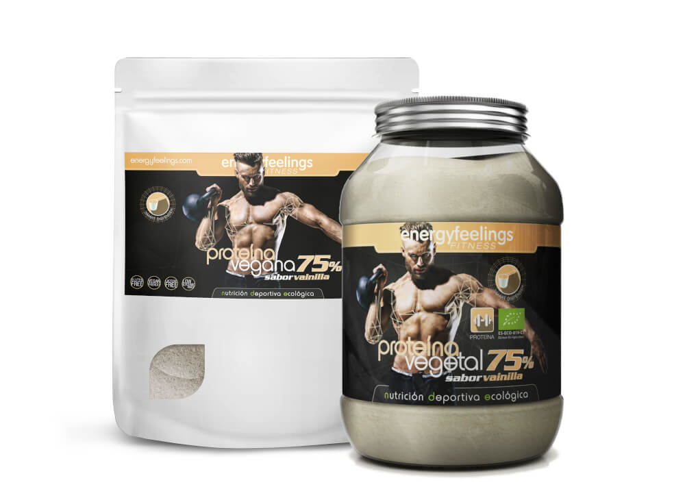 PROTEINA VEGANA 77 vainilla conjunto 8436565923119