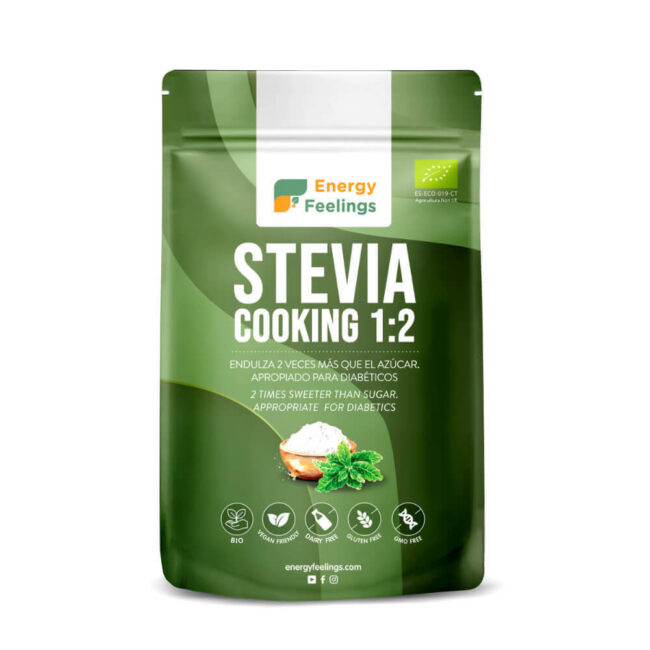 STEVIA COOKING 1.2 ECO 200g front 8436565926400 STEVIA COOKING 1.2 ECO 200g front 8436565926400