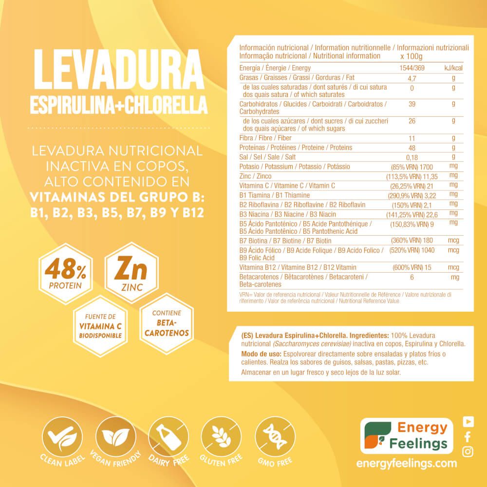 LEVADURA espirulina chlorella info 8436565926905