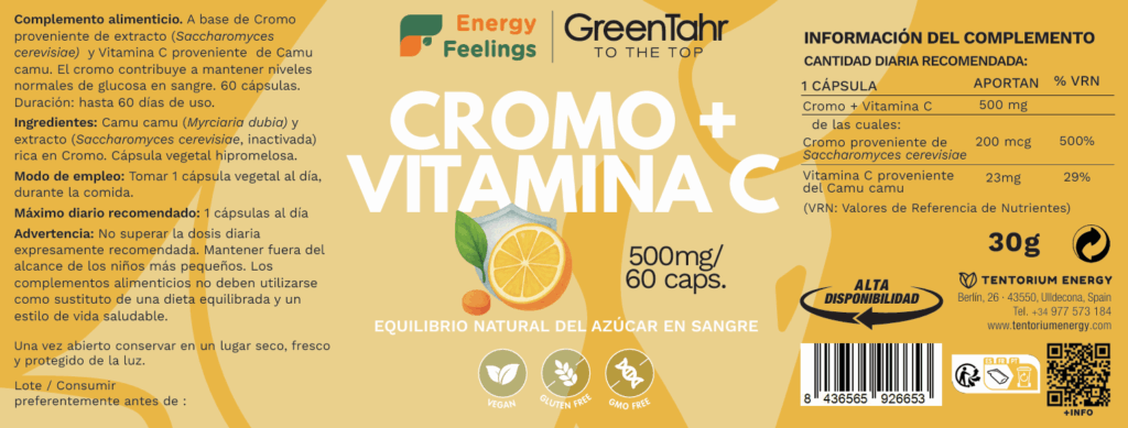 Etiqueta CROMO+VITA C