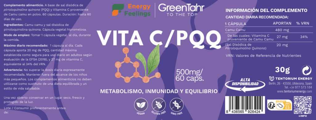 Etiqueta VITA C/PQQ