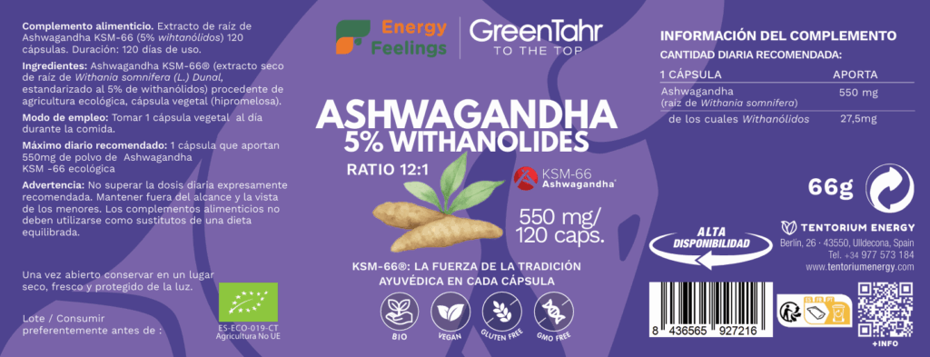 Etiqueta ASHWAGANDHA