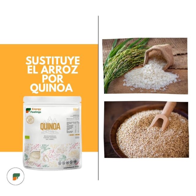 La quinoa es un excelente sustituto del arroz. Te contamos porqué 🌟

La quinoa o quinua es una semilla, pero que generalmente se clasifica como un grano integral.

La quinoa ofrece una proteína completa, lo que significa que contiene los nueve aminoácidos esenciales que el cuerpo no puede producir por sí solo.

Rica en nutrientes
Rica en fibra
Rica en magnesio 
Opción sin gluten 

¿Cuál es tu receta preferida con quinoa?

Conoce más sobre nosotros en www.energyfeelings.com

#energyfeelings #vegano #organico #ecologico #alimentacion